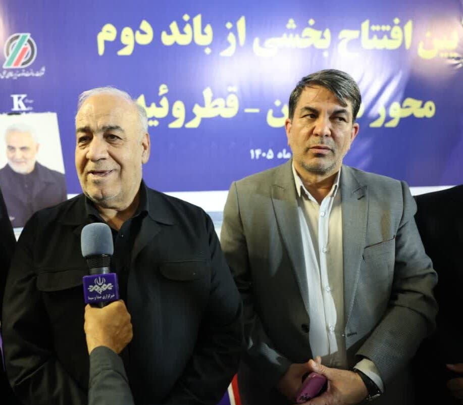 معاون وزیر راه: افتتاح ۳۵۰ کیلومتر بزرگراه در این شرایط کشور، یک رکورد است