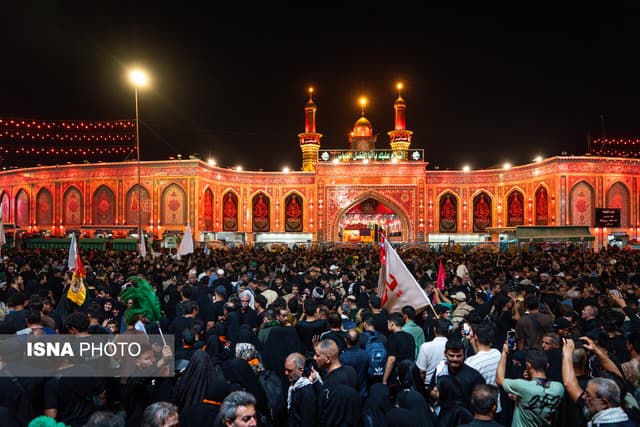نجف و کربلا یک روز مانده به اربعین ۱۴۴۸