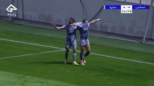 گل اول سایپا به نساجی مازندران (فرزاد جعفری)