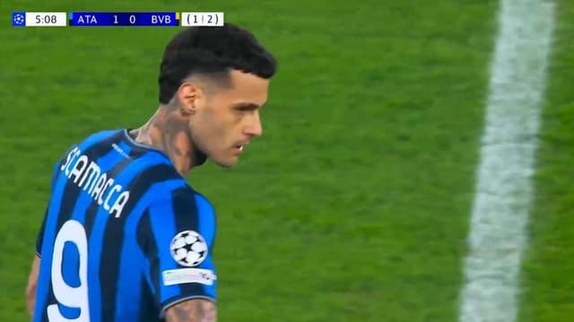 گل اول آتالانتا به دورتموند (جانلوکا اسکاماکا)