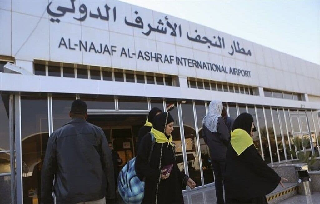 استقرار تیم‌ سازمان هواپیمایی کشوری در فرودگاه نجف برای نظارت بر عملیات پروازی اربعین