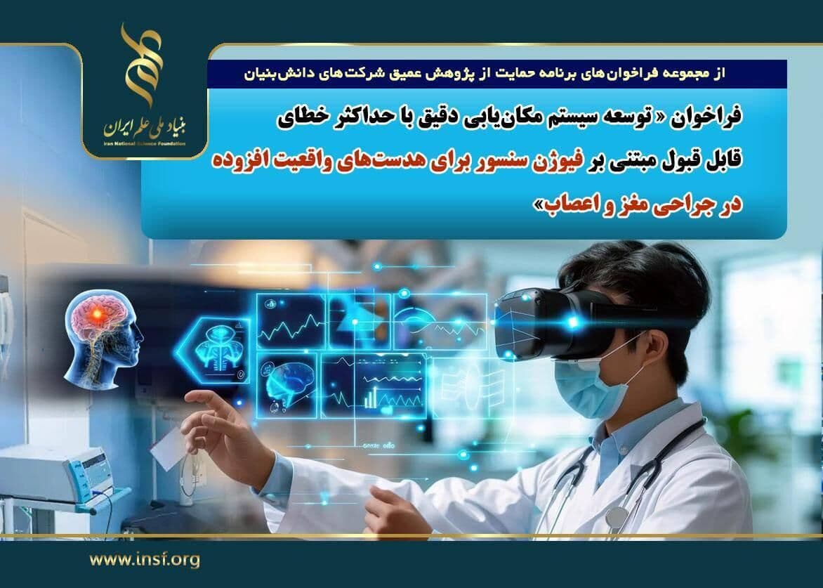 فراخوان توسعه سیستم مکان‌یابی دقیق واقعیت افزوده در جراحی مغز و اعصاب