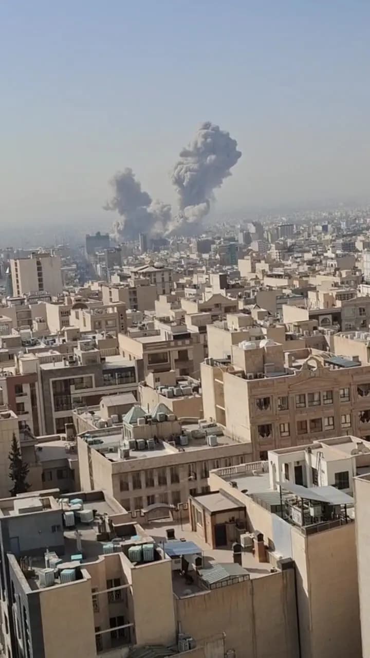 اولین ویدئوی منتشر شده از انفجار امروز در مرکز تهران