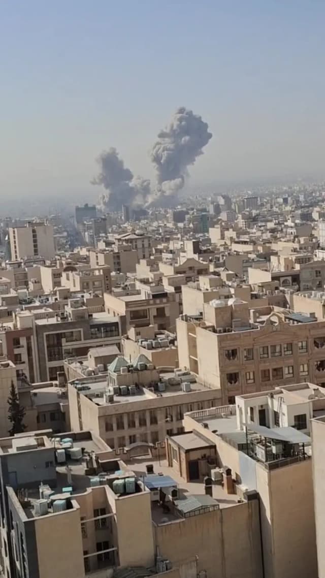 اولین ویدئوی منتشر شده از انفجار امروز در مرکز تهران