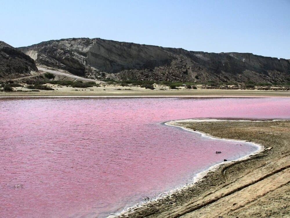 این تالاب مشهور ایران ۵ ماه از سال صورتی است!