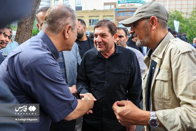 تصاویری از پسران شهید اسماعیل خطیب در مراسم چهلم پدرشان/ کاظم صدیقی و محمود کریمی هم آمدند