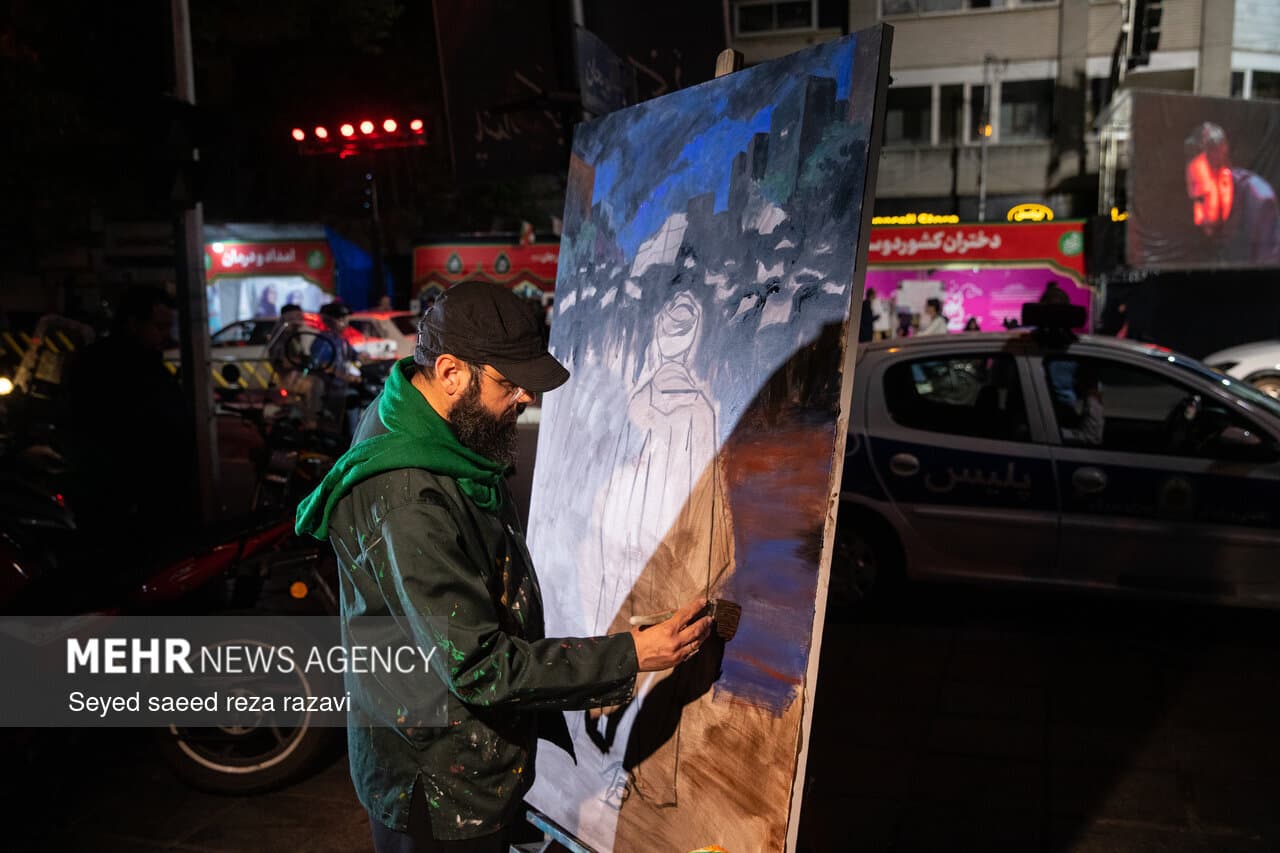 نقاشی هنرمندانه در میدان شکل گرفت؛ از «شب‌های ایران» تا «آقای کشوردوست»