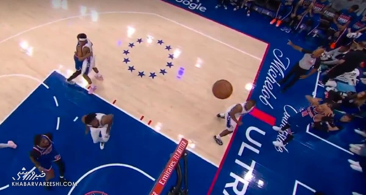 ویدیو| پاس الیوپ استثنایی از پشت حلقه در NBA