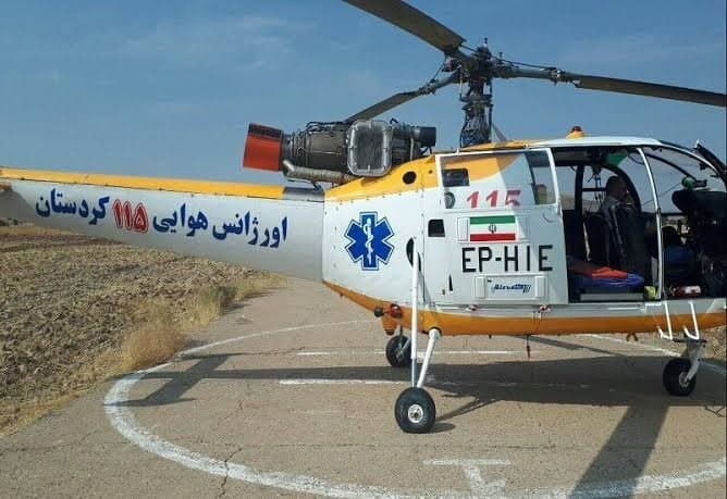 اعزام دو فروند بالگرد اورژانس هوایی تهران به قم برای پوشش مراسم تشییع قائد شهید امت*