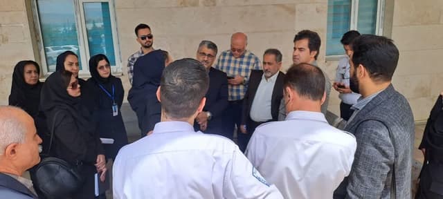 بازدید جانشین پدافند غیرعامل وزارت بهداشت از زیرساخت‌های مدیریت حوادث در کرمانشاه