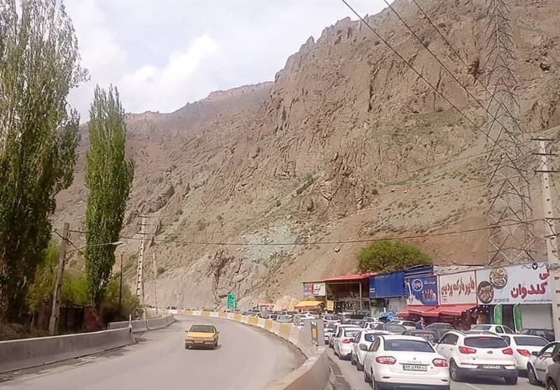 ترافیک سنگین در بازگشت از چالوس به تهران