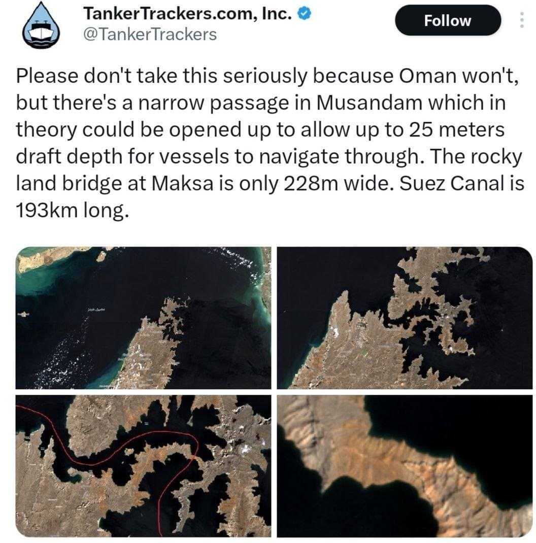 جایگزینی تنگه هرمز را جدی نگیرید