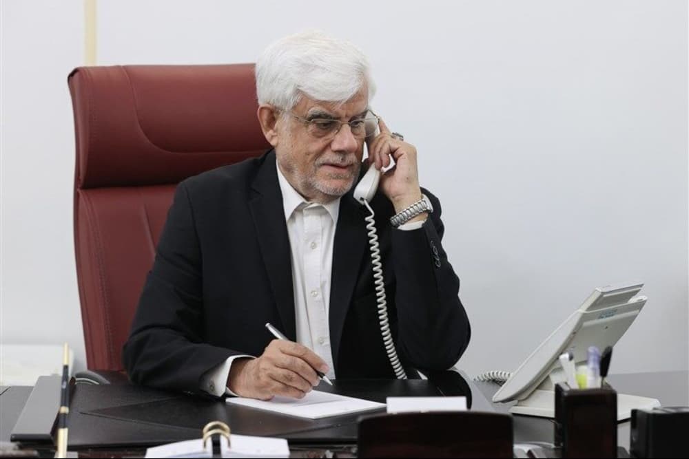 عارف در گفت‌وگو با جانباز هوافضا: فداکاری رزمندگان دفاع مقدس سوم مایه افتخار ملت است
