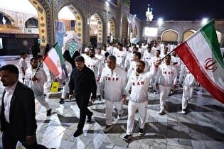 بازگشت کاروان ورزشی ناو دنا به مشهد مقدس پس از کسب مقام سوم بازی‌های آسیایی ساحلی سانیا