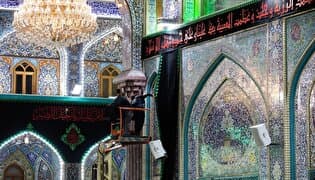 حرم امام حسین (ع) در آستانه محرم سیاه‌پوش شد
