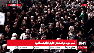 ورود دسته‌های عزاداری به حرم حضرت عبدالعظیم (ع) + فیلم