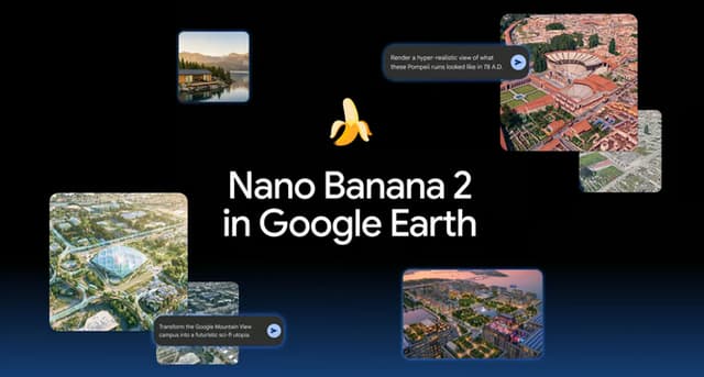 حالا Google Earth با هوش مصنوعی آینده و گذشته شهرها را به تصویر می‌کشد