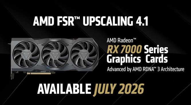 خبر بزرگ AMD برای دارندگان کارت‌های RX 7000: فناوری پیشرفته FSR 4.1 در راه است