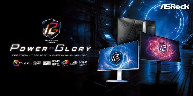 مانیتور گیمینگ PGO27QSA ازراک با وضوح 2K و نرخ نوسازی 240 هرتز معرفی شد