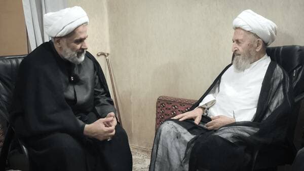 دیدار رئیس سازمان بسیج با آیت الله سبحانی+ فیلم