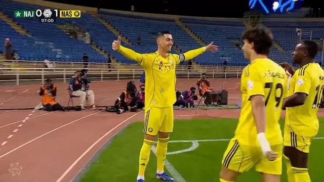 گل اول النصر به النجمه (کریستیانو رونالدو