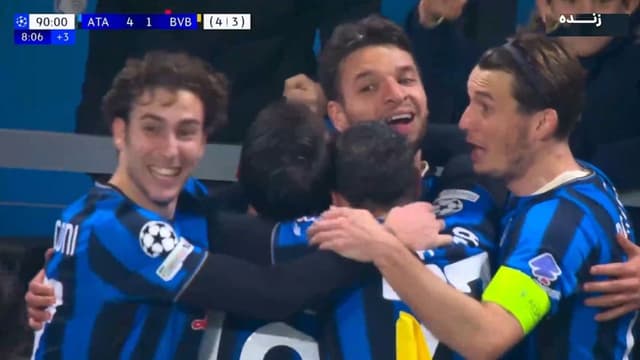 گل چهارم آتالانتا به دورتموند (لازار سامارزیچ