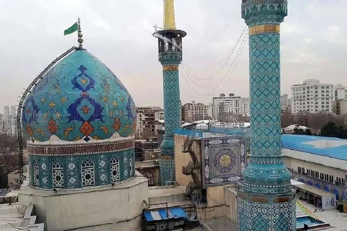 نمایی از امامزاده صالح تجریش در دوره قاجار