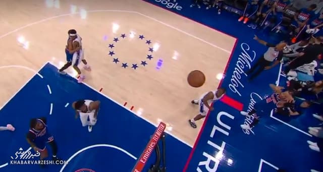 ویدیو| پاس الیوپ استثنایی از پشت حلقه در NBA