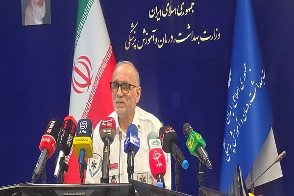 پشتیبانی اورژانس هوایی از مراسم تشییع رهبر شهید