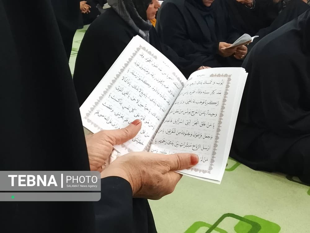 نجوای دعای عرفه در حسینیه مسلم بن عقیل شهر مُهر استان فارس
