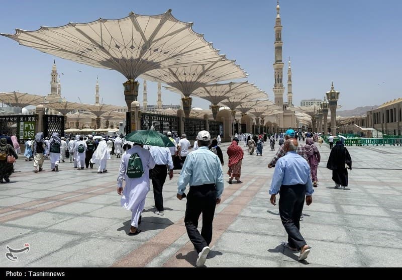 مدینه؛ تجلی «رنگینکمان بندگی» زیر سایه گنبد خضرا