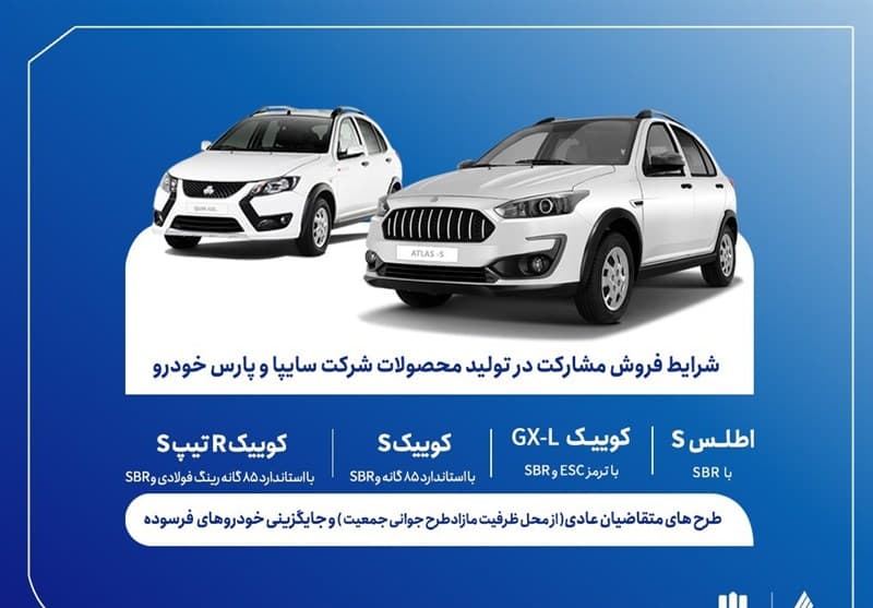 فروش مشارکت در تولید محصولات گروه سایپا از سهشنبه آغاز میشود