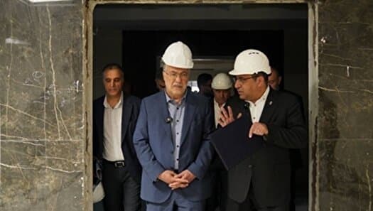 بازدید وزیر بهداشت از روند ساخت بیمارستان تخصصی سوختگی و ترومای بابالحوائج