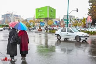 رگبار باران در ۸ استان